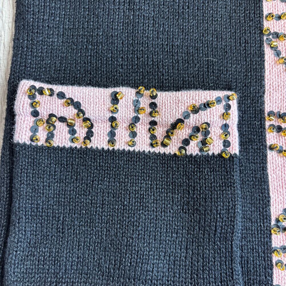 Storybook Knits Vintage Beaded Art Cardigan Jacket XS Cottagecore Boho Artwear - Picture 13 of 15